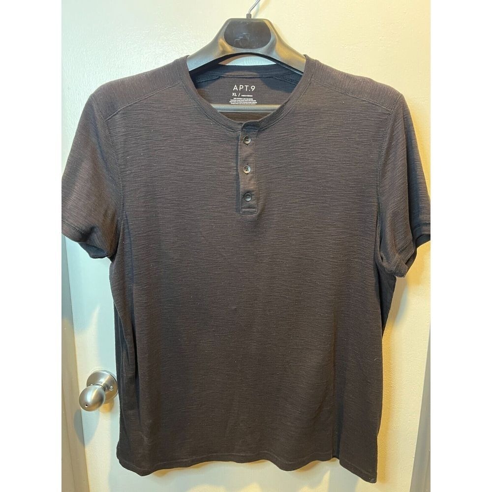 APT. 9 Mens Shirt Black Size XL RN# 73277